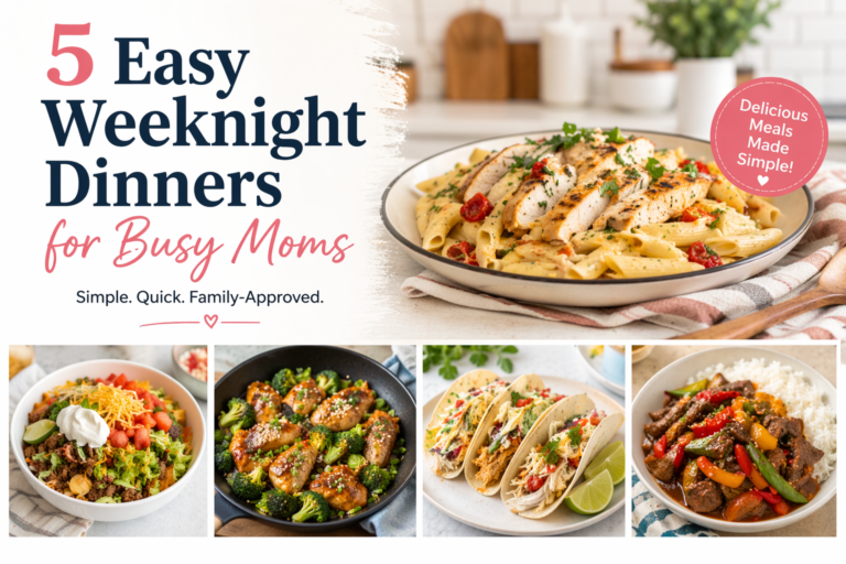 5 easy dinners for busy moms