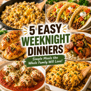 5 Easy Weeknight Dinners for Busy Moms