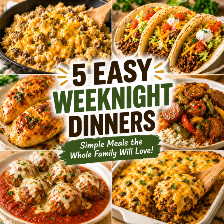 5 Easy Weeknight Dinners for Busy Moms